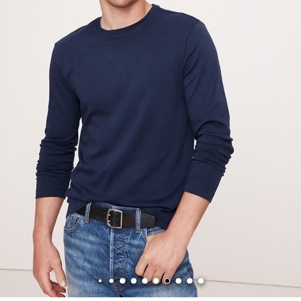 Men's Banana Republic Navy Long Sleeve